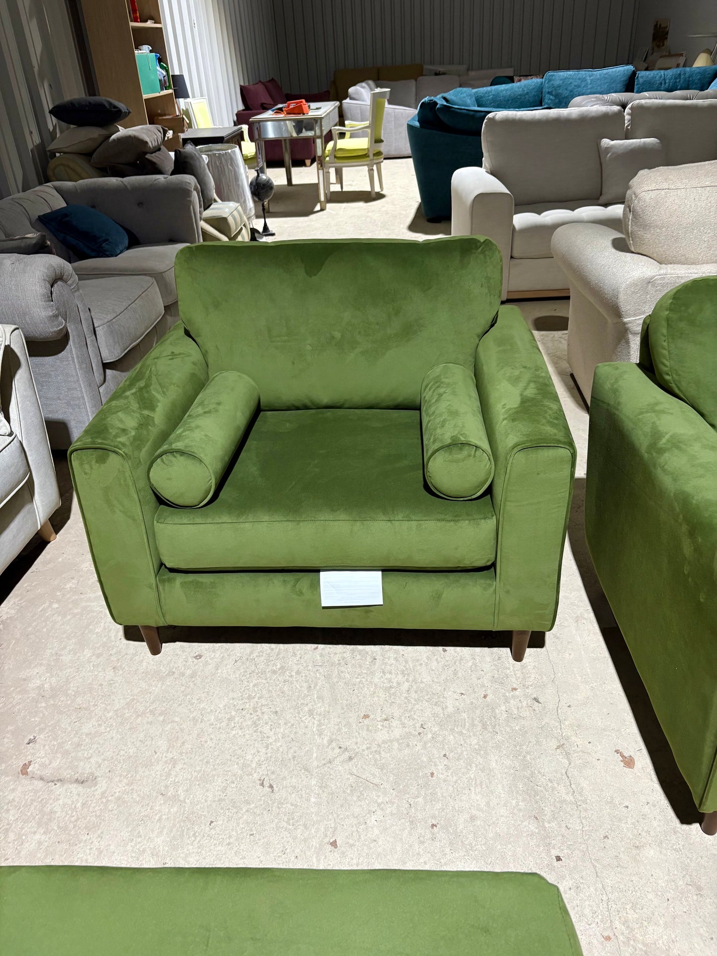 Stunning Cuddler Armchair and Footstool