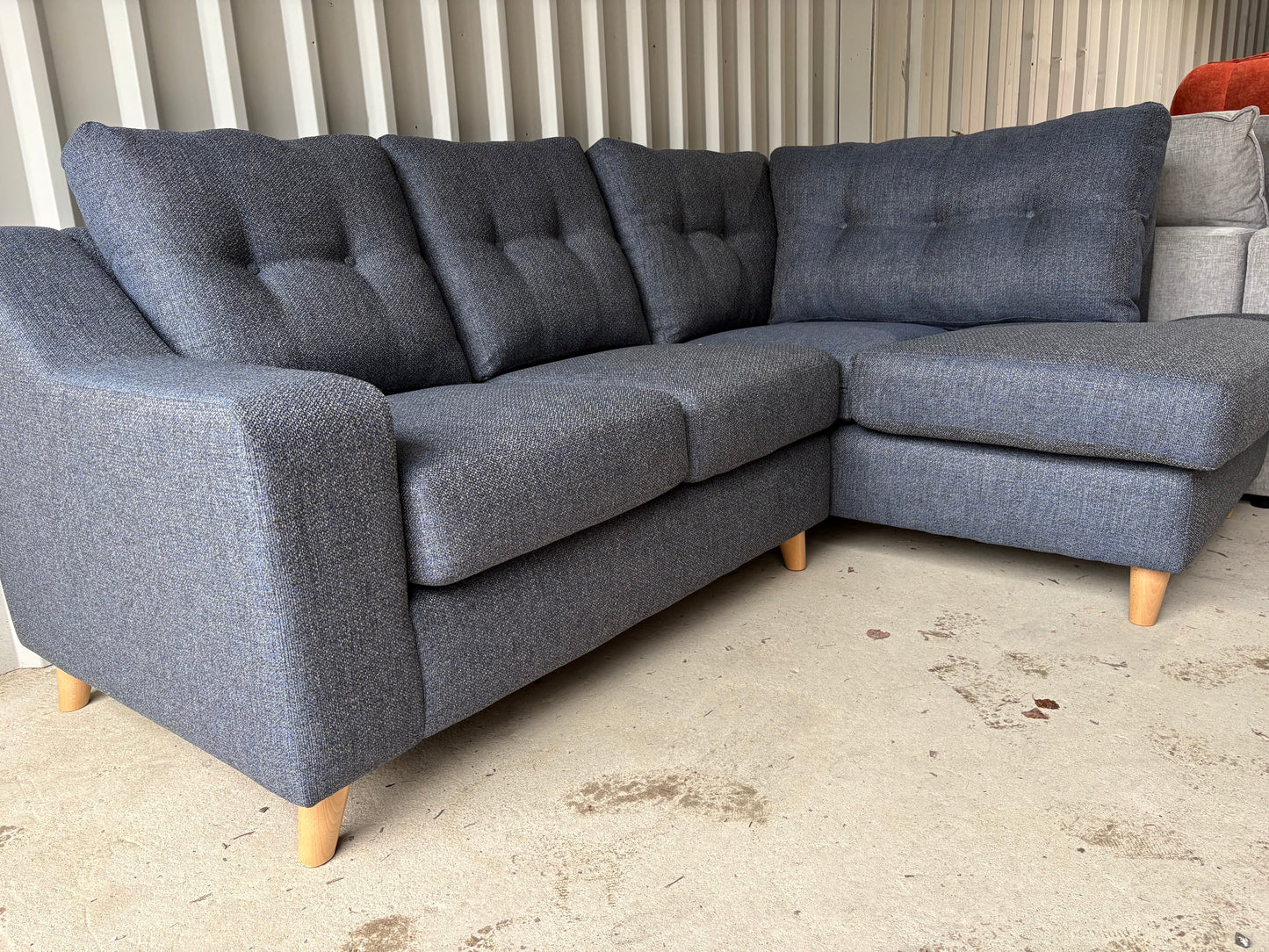 Dark Blue Corner Sofa