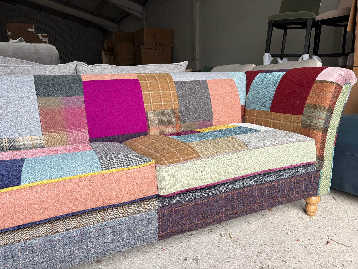 Patchwork 3 seater sofa