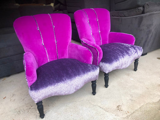 Pair of statement Armchairs