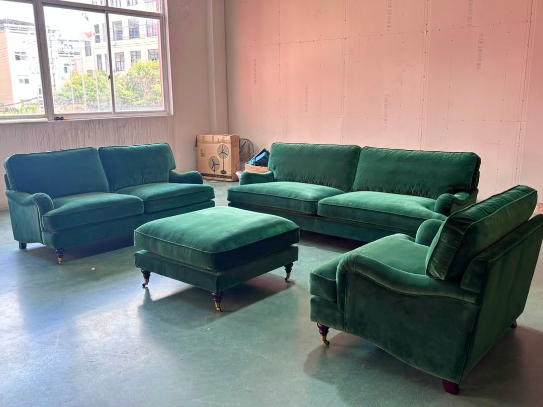 The Balmoral 3 seater in Heritage Green