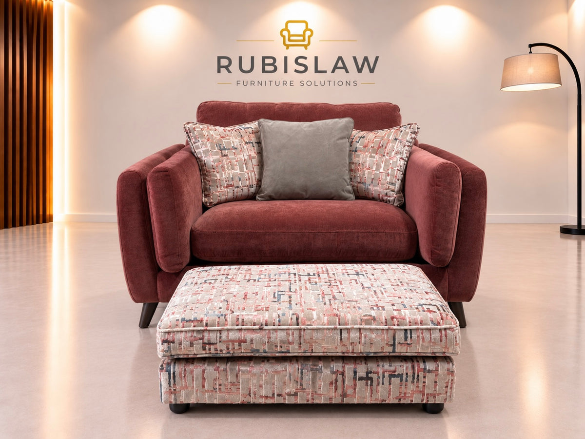 Cuddler Armchair and Footstool