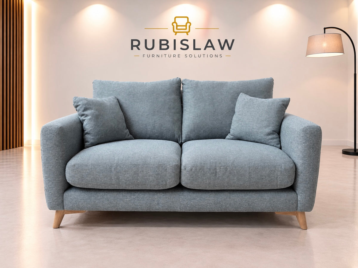 Two Seater Sofa in Duck Egg Blue