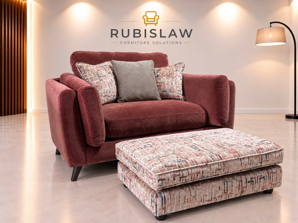 Cuddler Armchair and Footstool