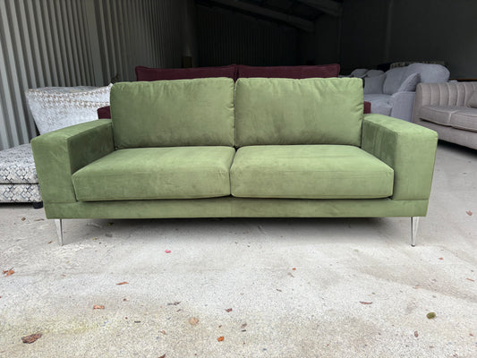 Stunning Olive Green 2 seater sofa
