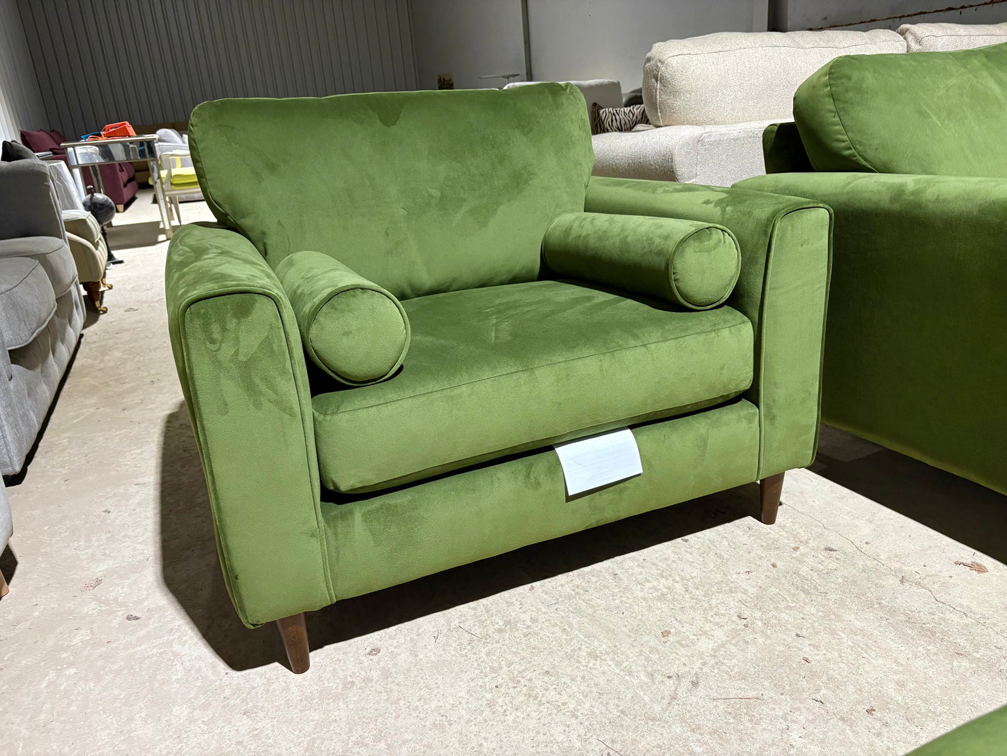 Stunning Cuddler Armchair and Footstool