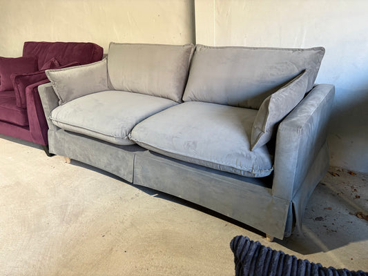 Three Seater Velvet Sofa