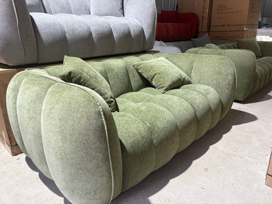 The Donside Bubble Sofa in Moss Green