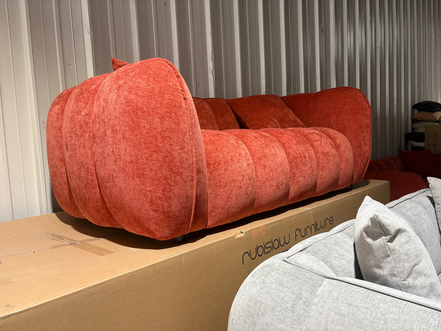 The Donside 2 seater Bubble Sofa in Burnt Orange