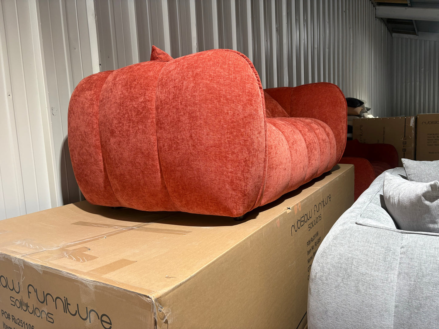 The Donside 2 seater Bubble Sofa in Burnt Orange