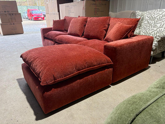 Rubislaw Corner sofa in Burnt Orange