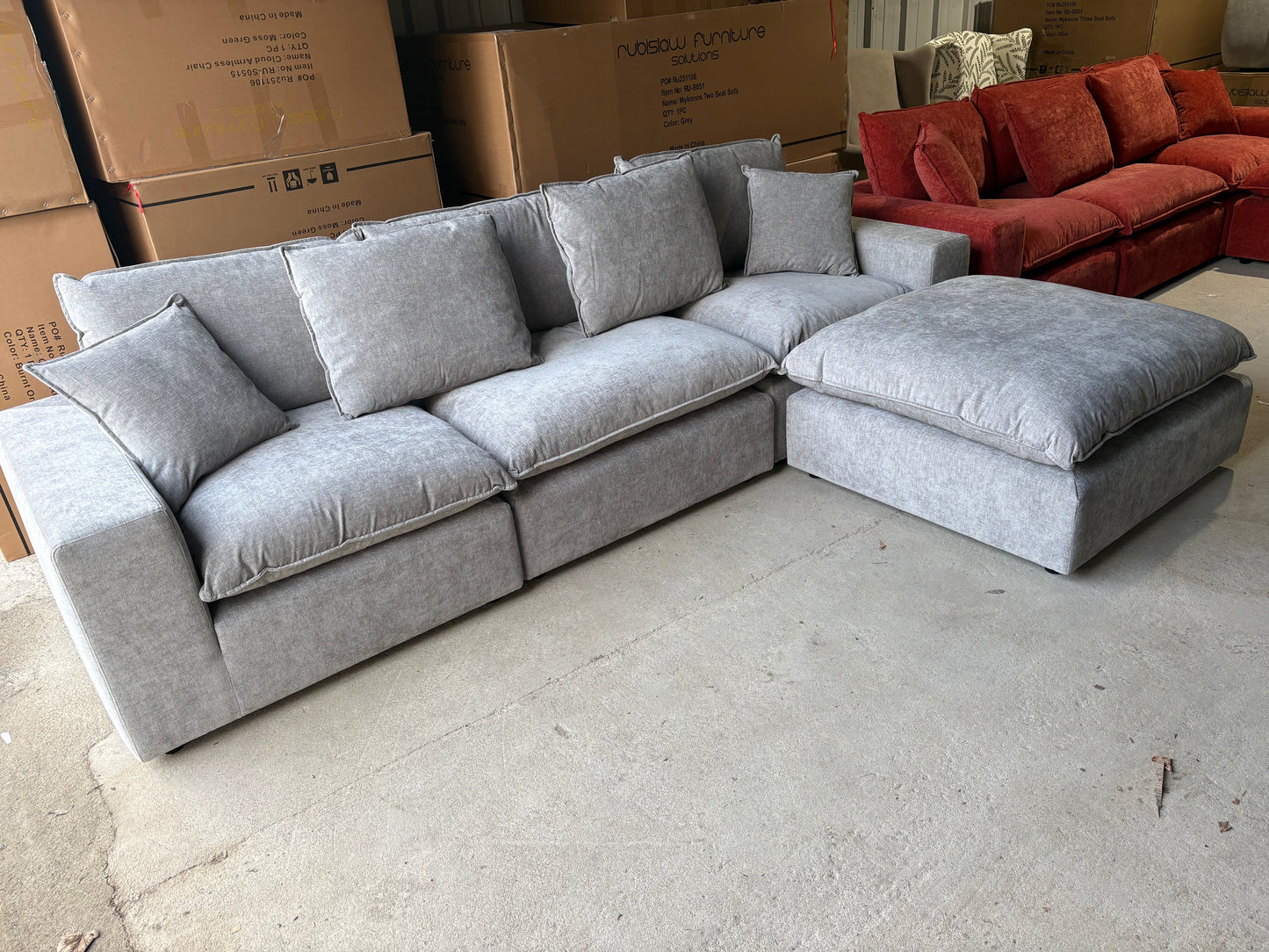 The Rubislaw Corner sofa in Grey