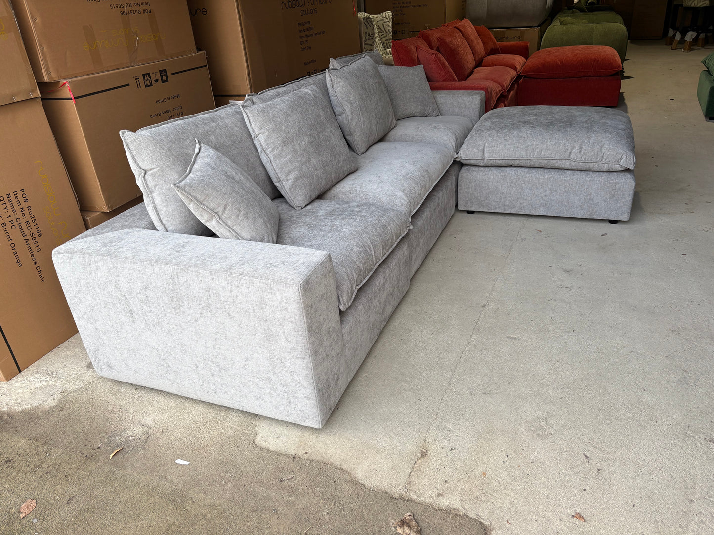 The Rubislaw Corner sofa in Grey