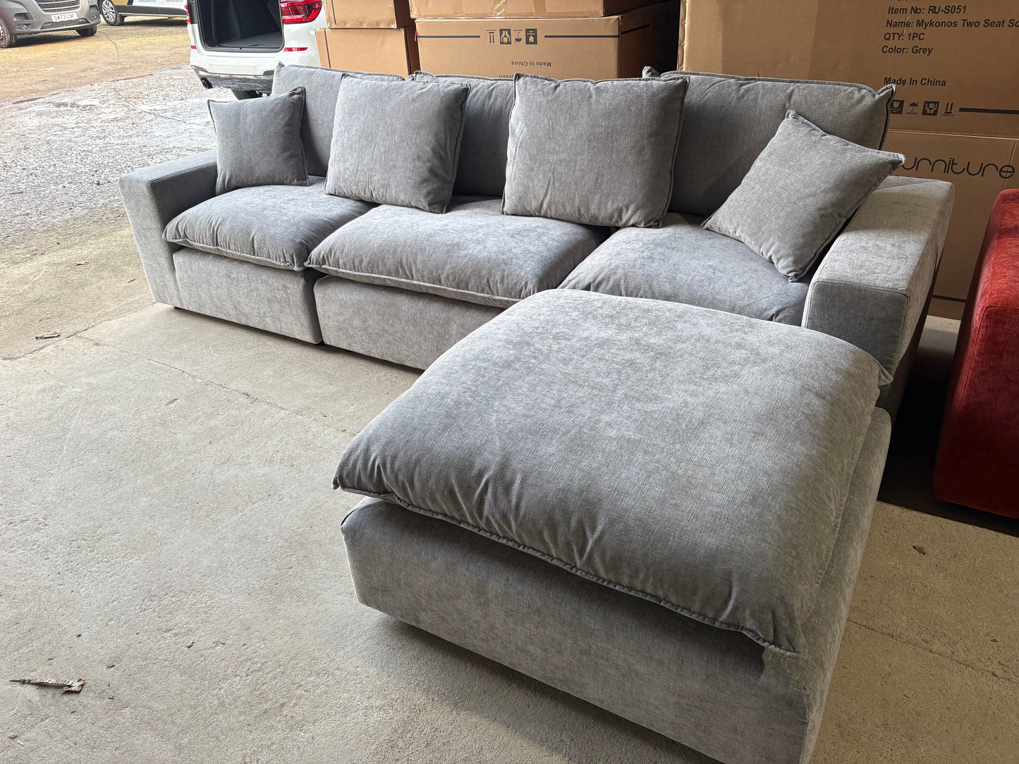 The Rubislaw Corner sofa in Grey