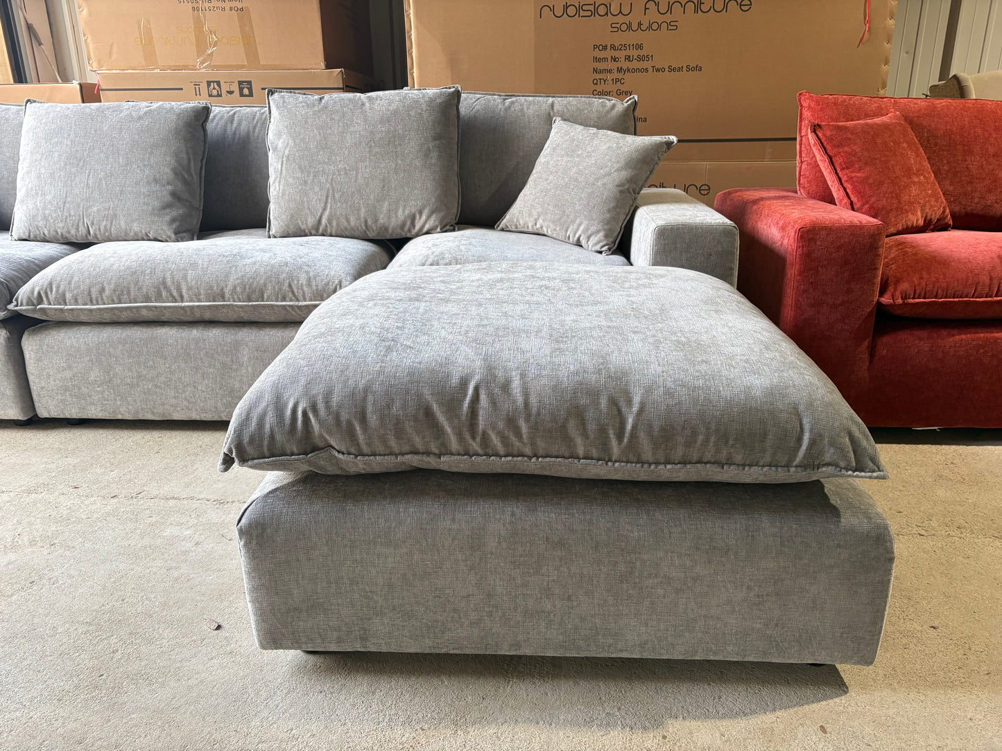 The Rubislaw Corner sofa in Grey
