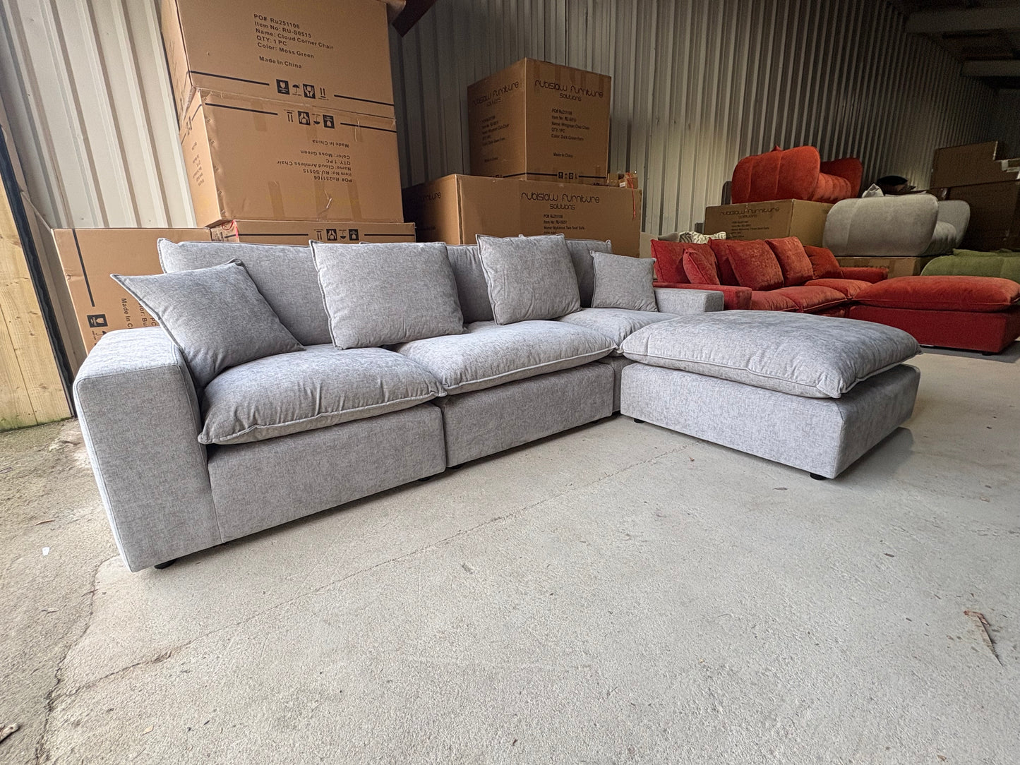 The Rubislaw Corner sofa in Grey