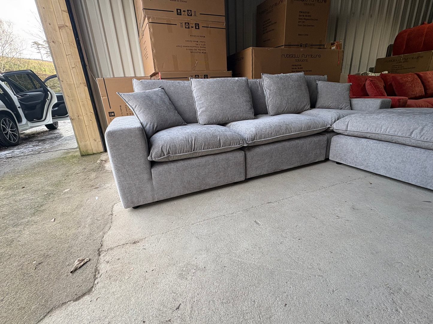 The Rubislaw Corner sofa in Grey