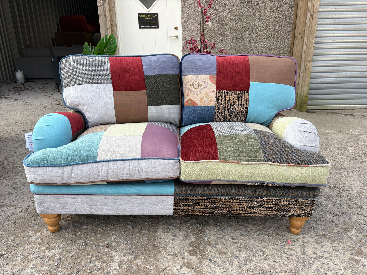 Patchwork 2 seater sofa