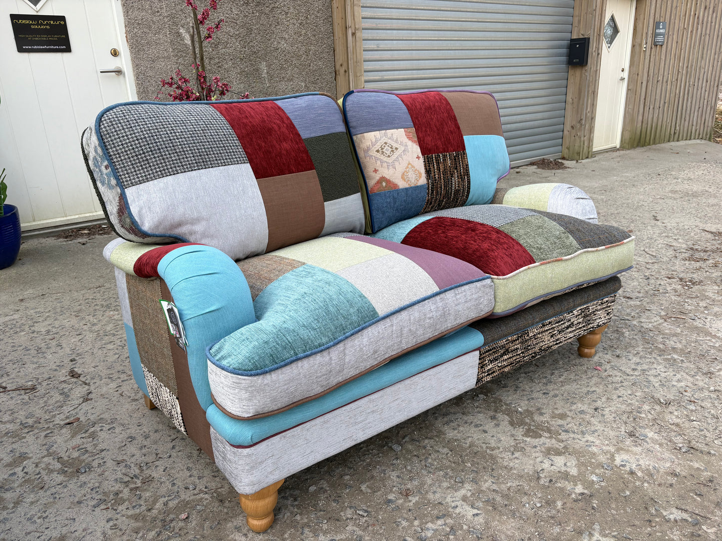 Patchwork 2 seater sofa