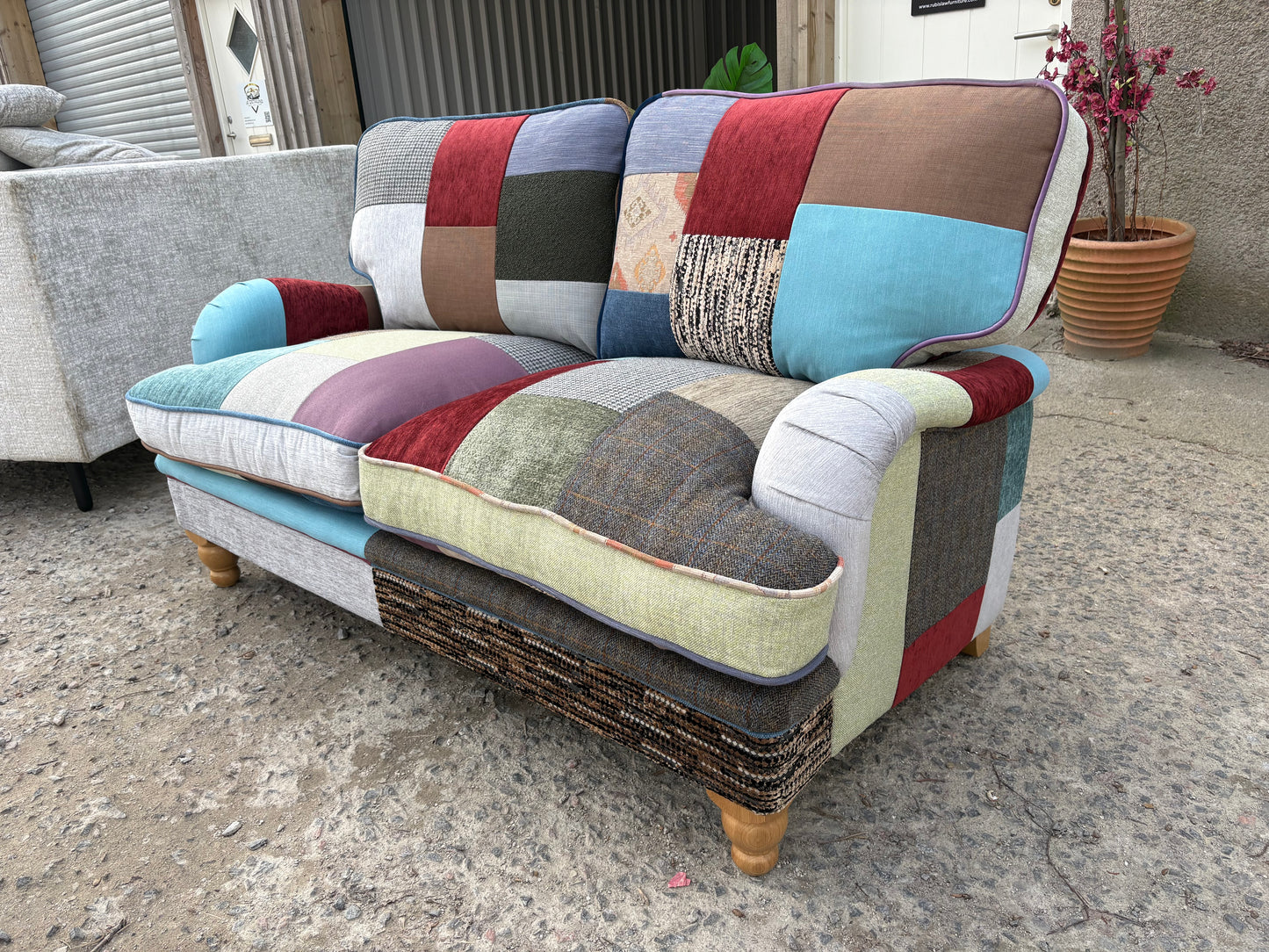 Patchwork 2 seater sofa