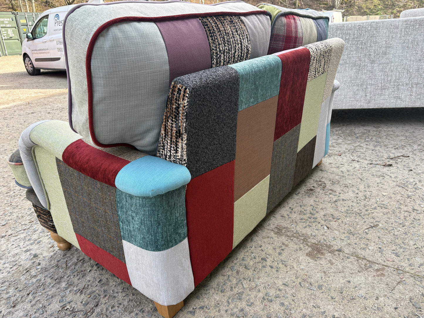 Patchwork 2 seater sofa