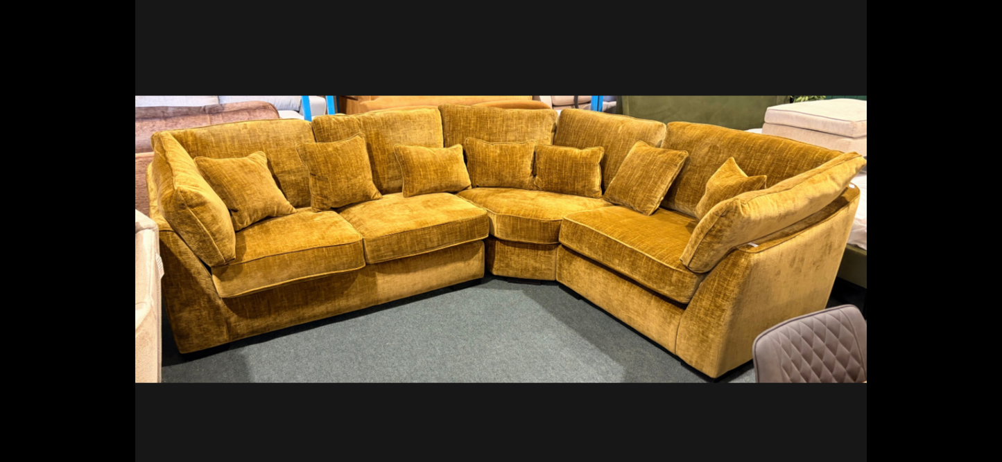 Large corner sofa in Dijon Fabric