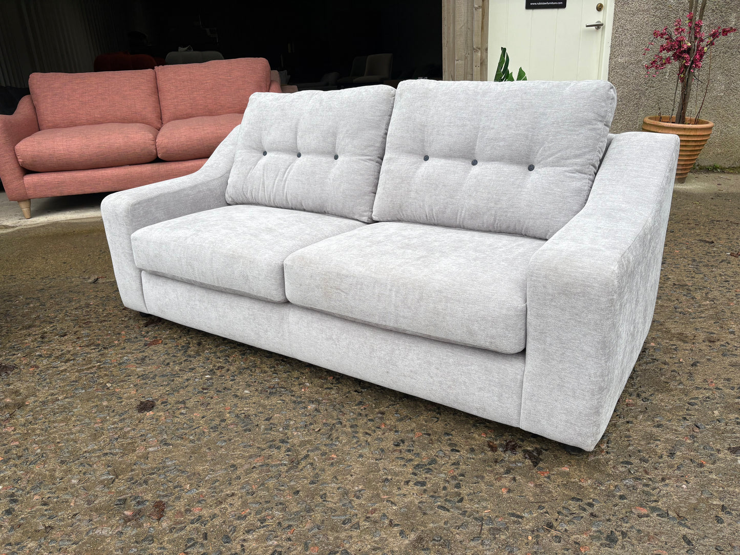Grey fabric 3 seater sofa - Priced to sell!