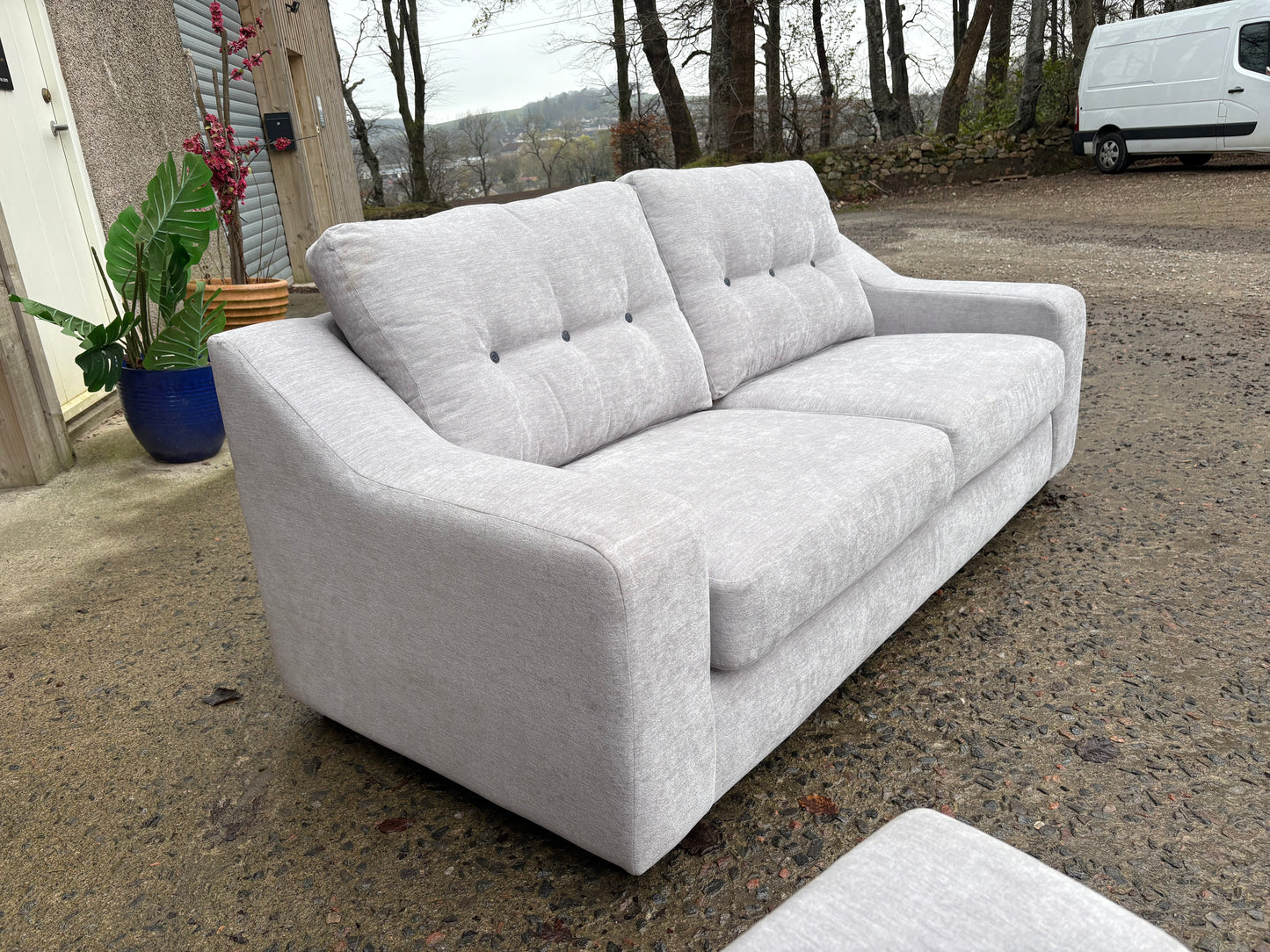 Grey fabric 3 seater sofa - Priced to sell!