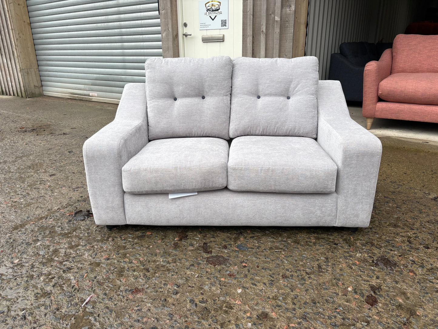 Small Grey Fabric 2 seater - Priced to sell!