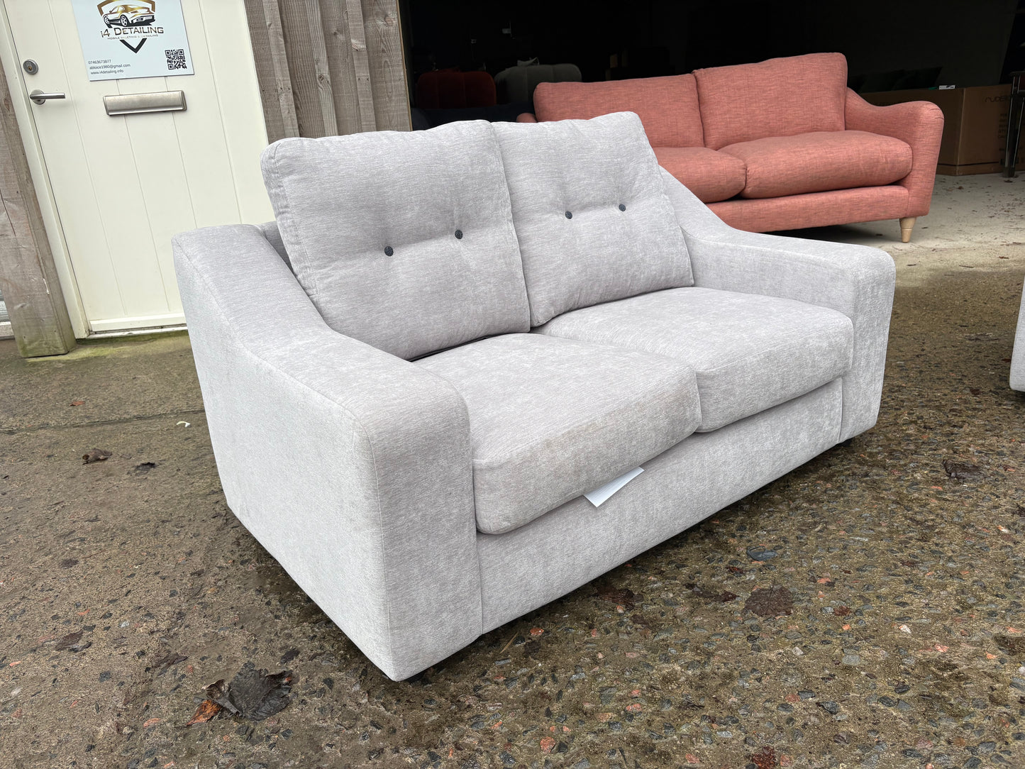 Small Grey Fabric 2 seater - Priced to sell!