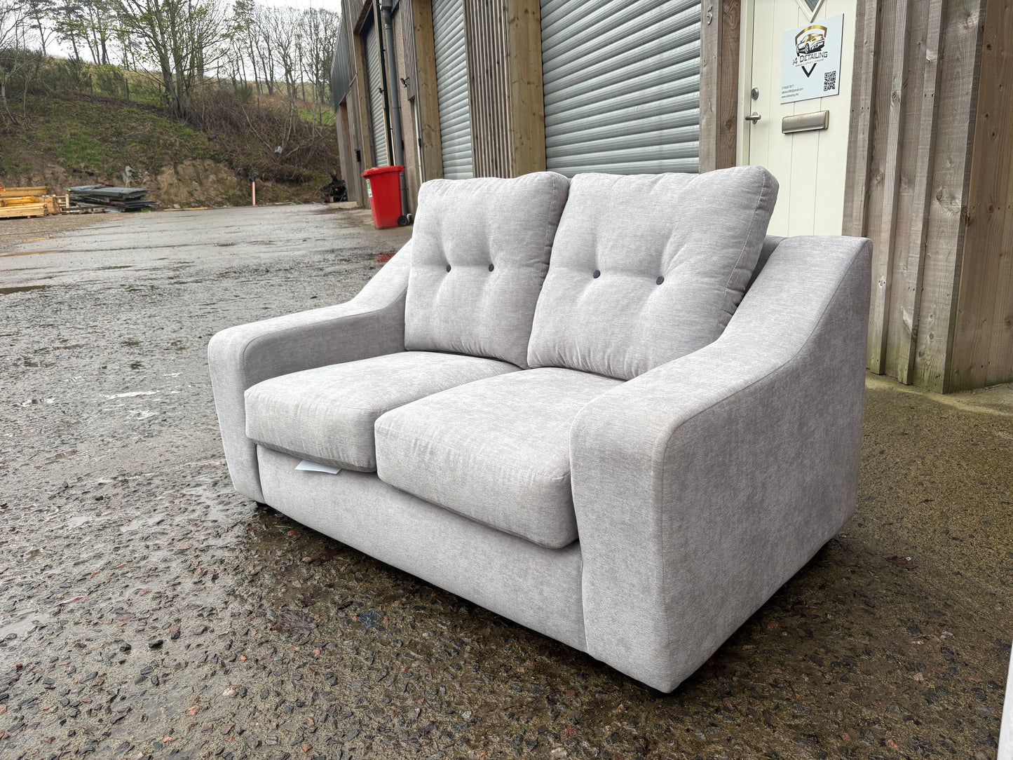 Small Grey Fabric 2 seater - Priced to sell!