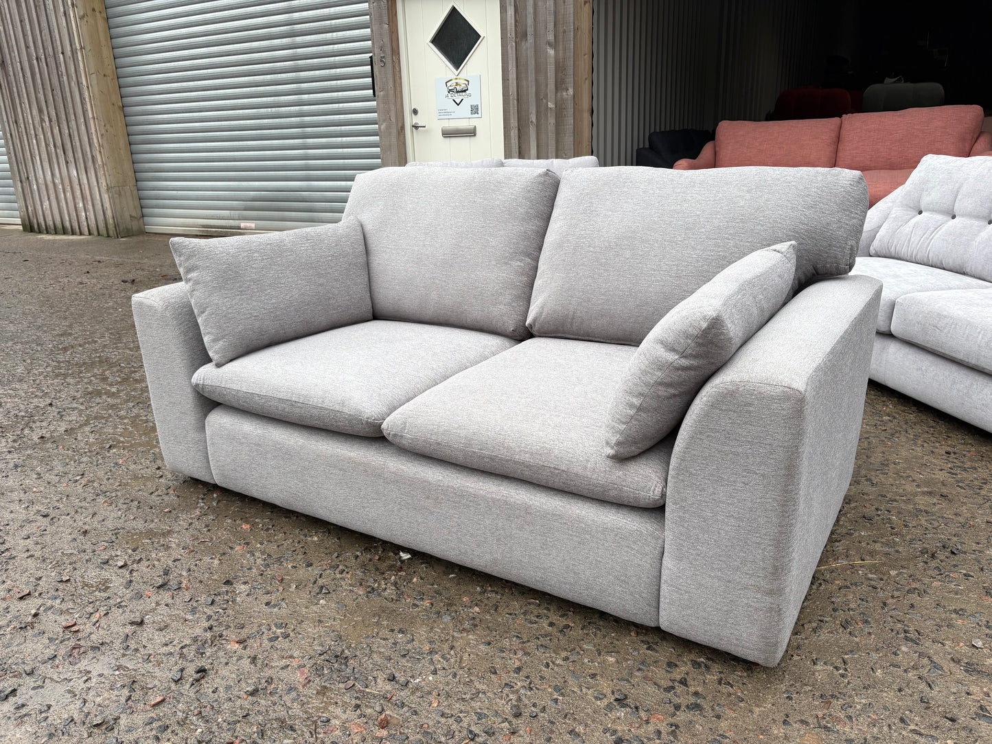 Grey Wool Mix 3 seater sofa (only 1 in stock!)
