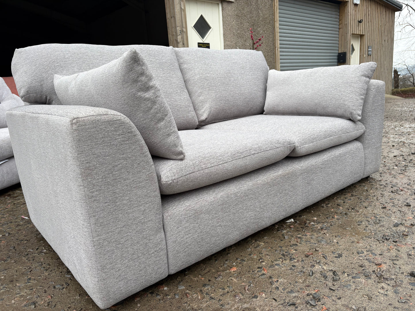 Grey Wool Mix 3 seater sofa (only 1 in stock!)