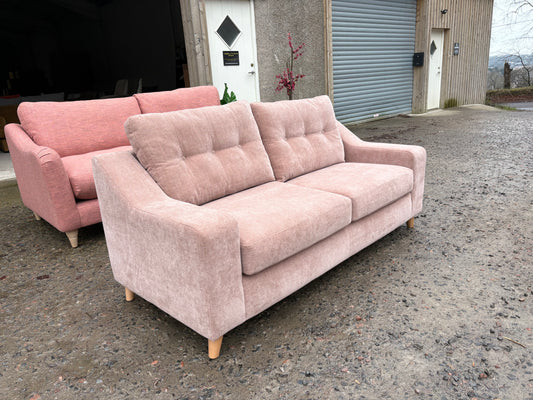 Pretty in Pink! Dusty Pink 2 seater sofa