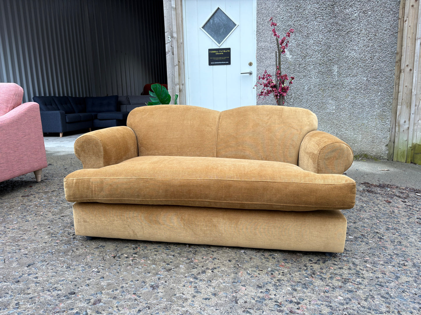 Small Classic Design 2 seater sofa in Dijon fabric
