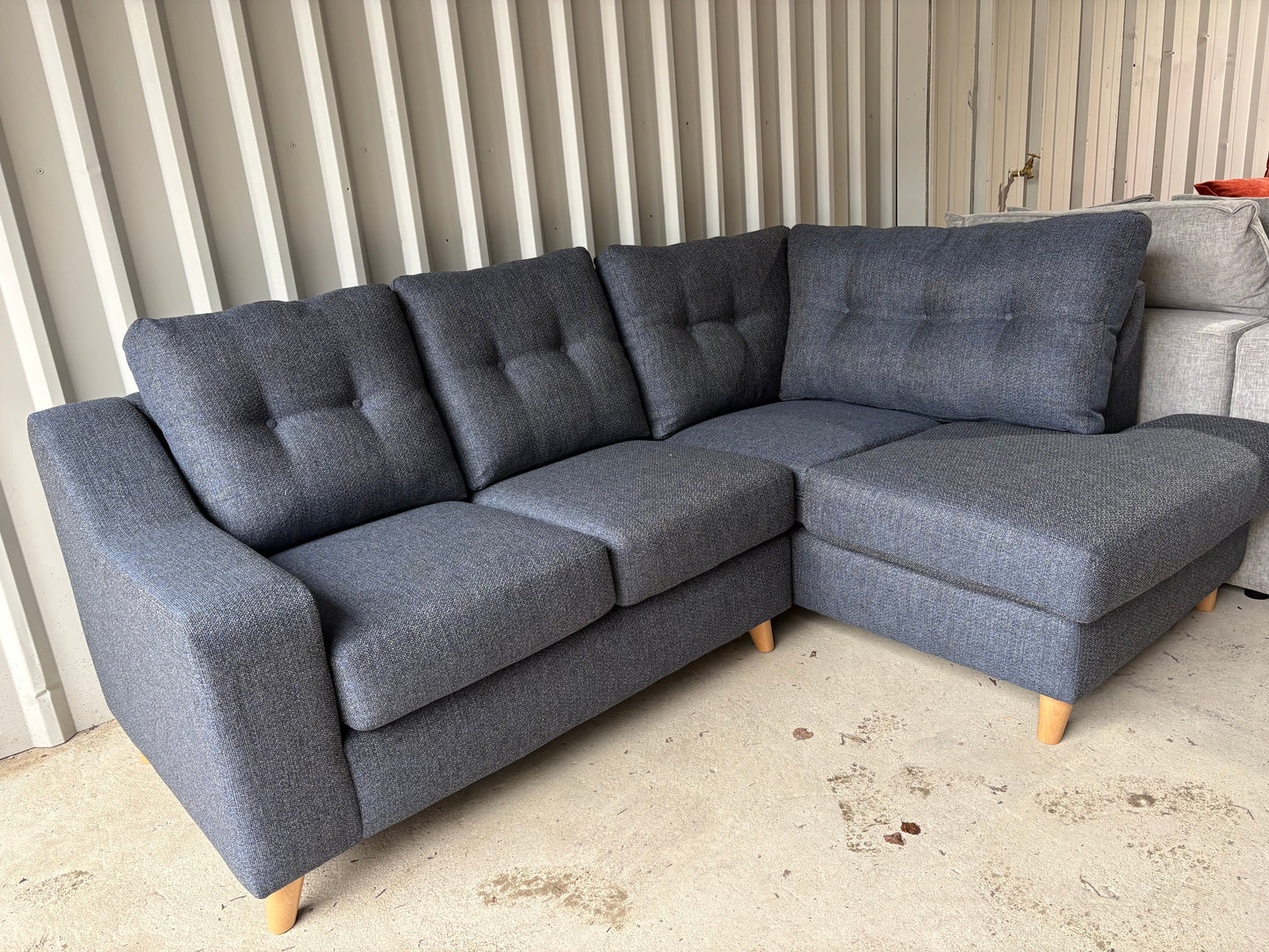 Dark Blue Corner Sofa