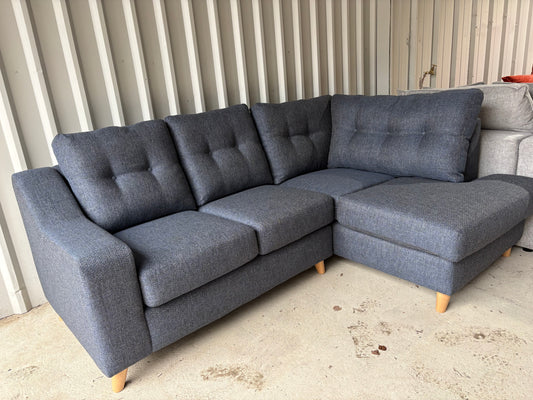 Dark Blue Corner Sofa