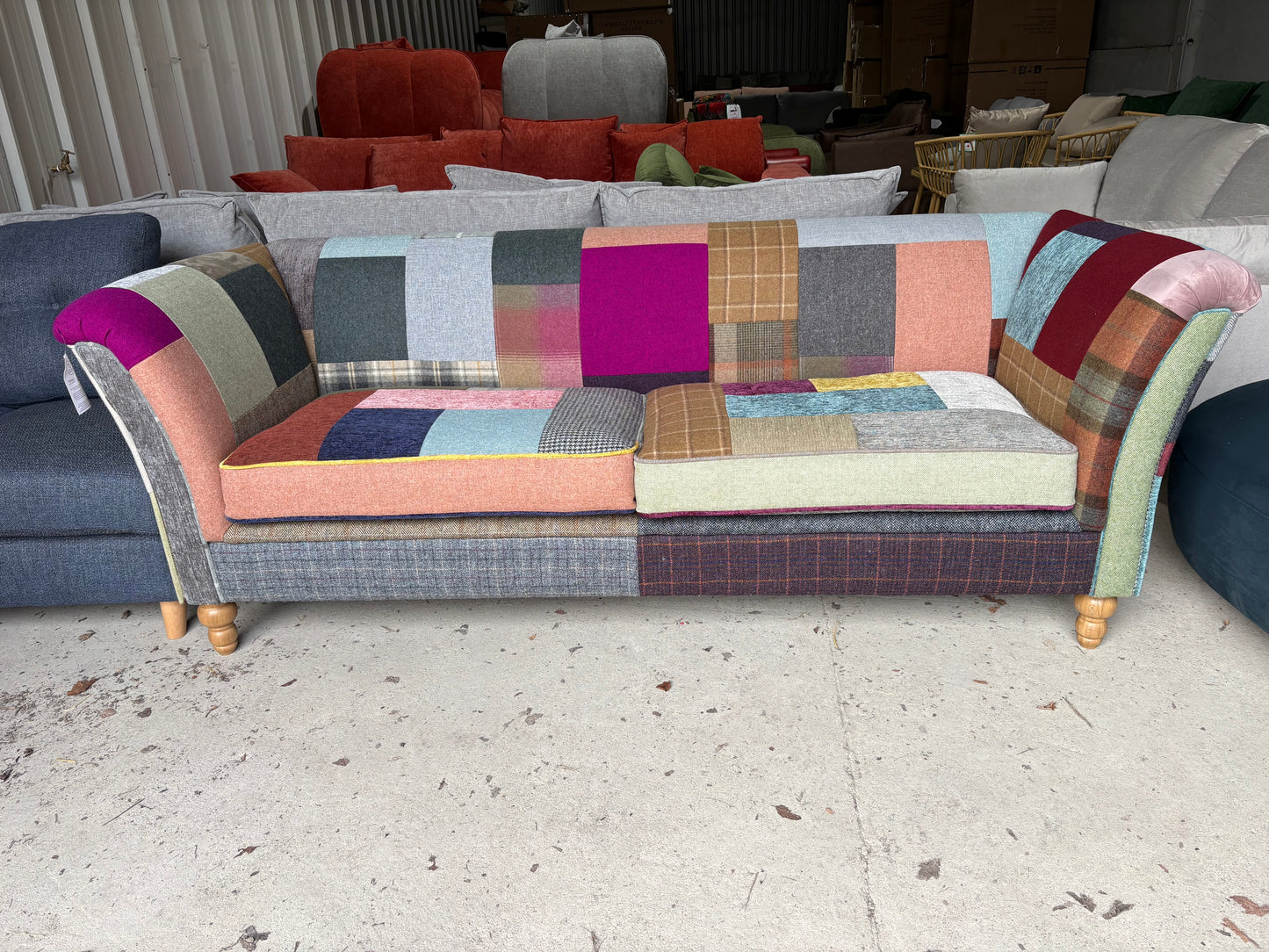 Patchwork 3 seater sofa