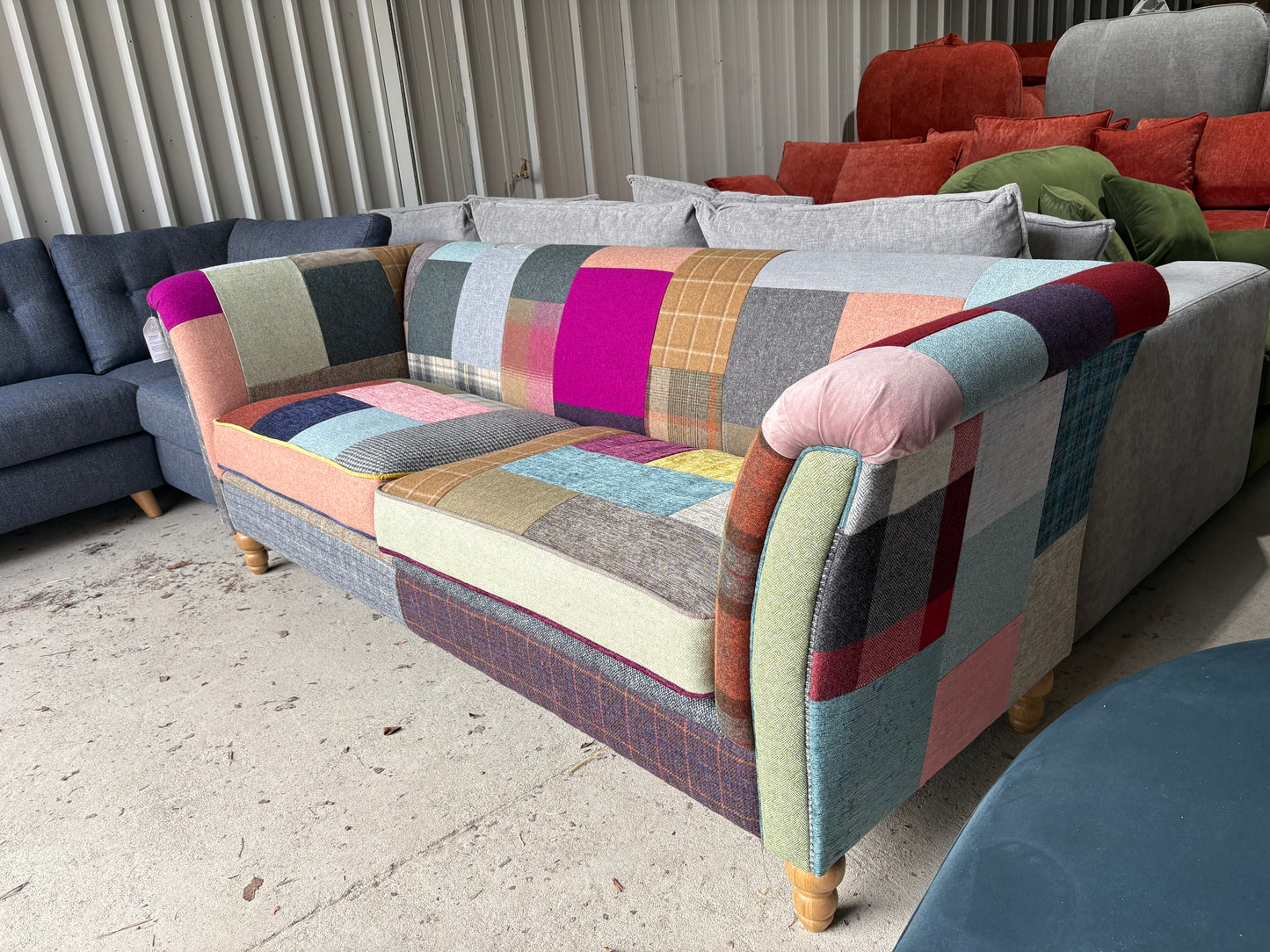Patchwork 3 seater sofa