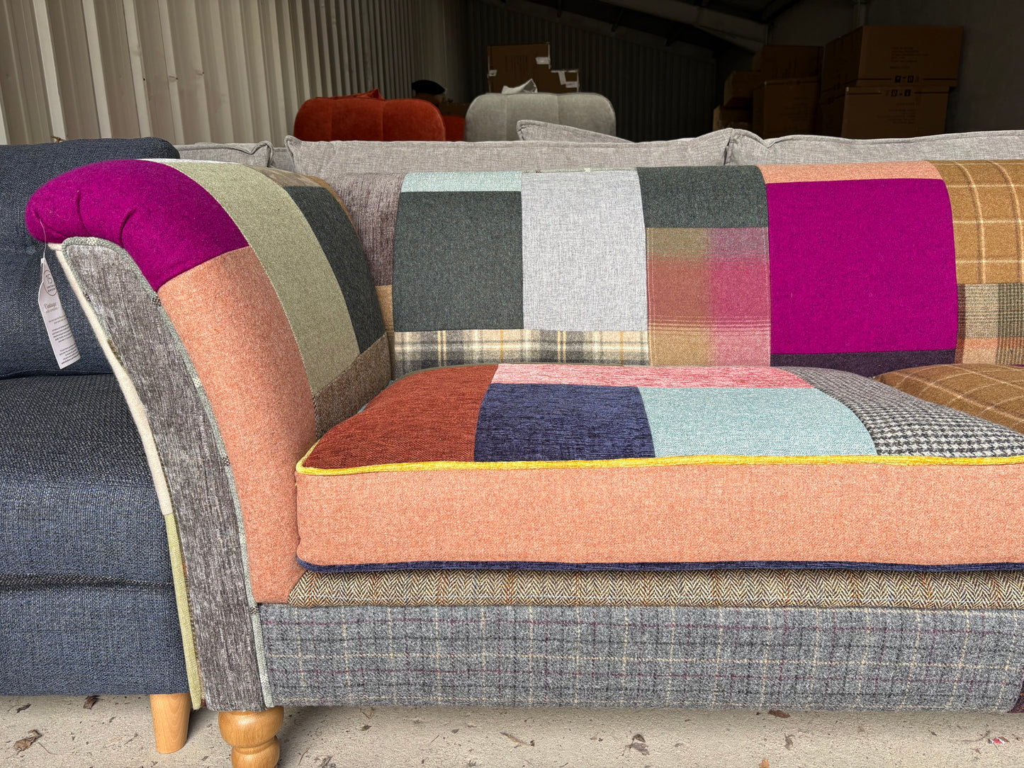 Patchwork 3 seater sofa