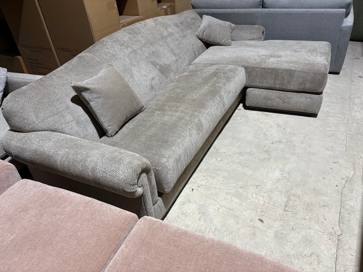 Large Country House style Corner Chaise Sofa