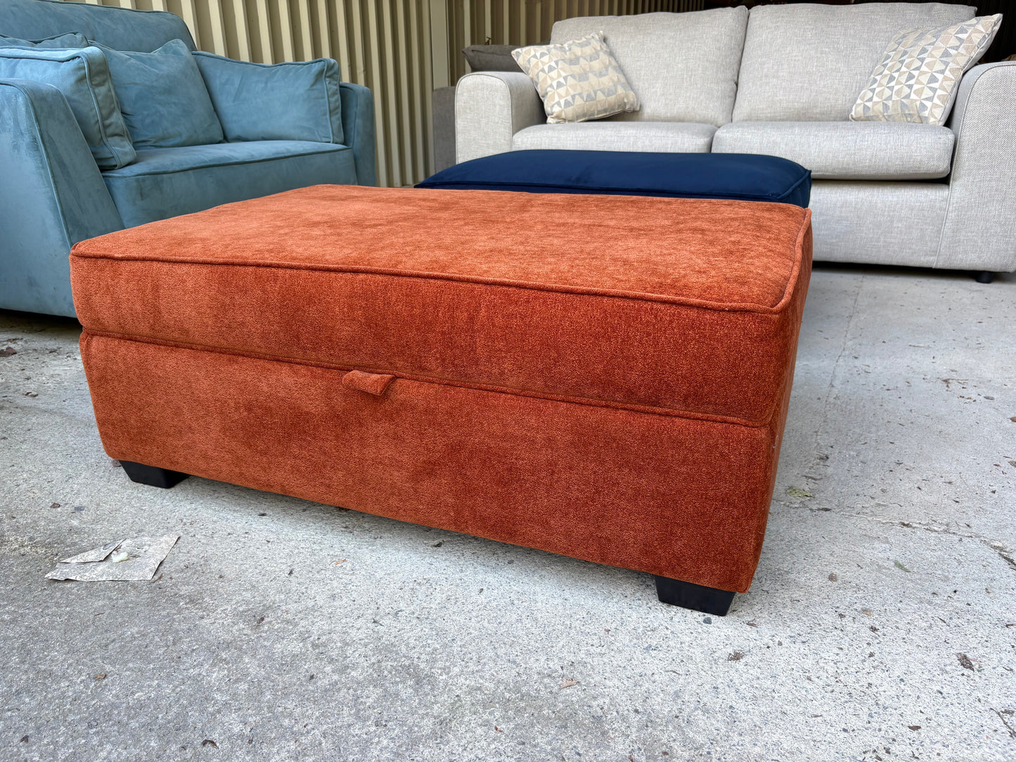 Burnt Orange Storage Footsteps