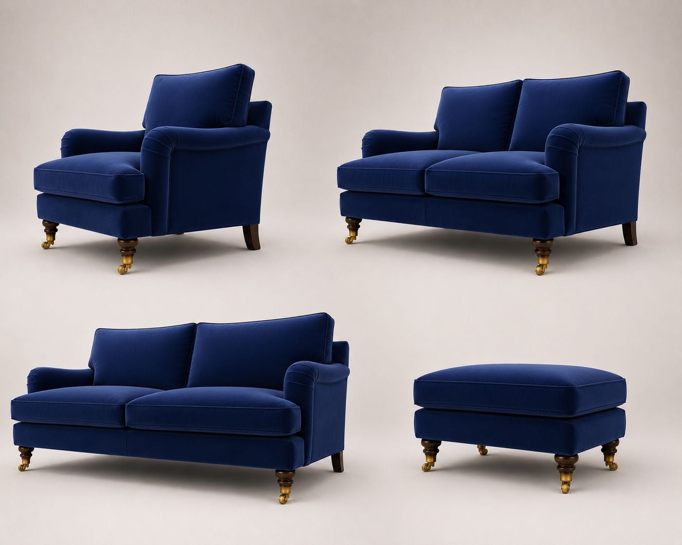 The Balmoral 3 seater in Midnight Blue